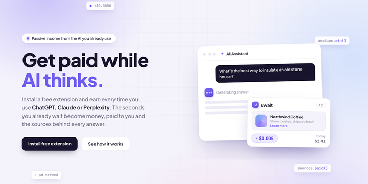 This Chrome Extension Pays You While You Wait for ChatGPT to Load