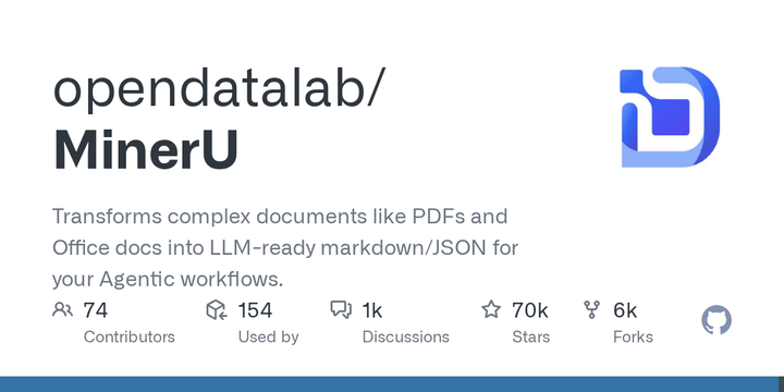 opendatalab/MinerU